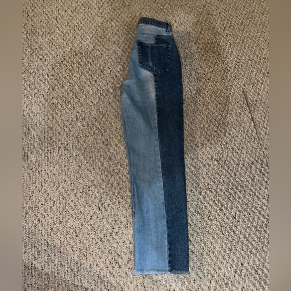 PacSun Women’s Size 25 Split Color High Rise Mom Jean Ankle - Picture 4 of 5